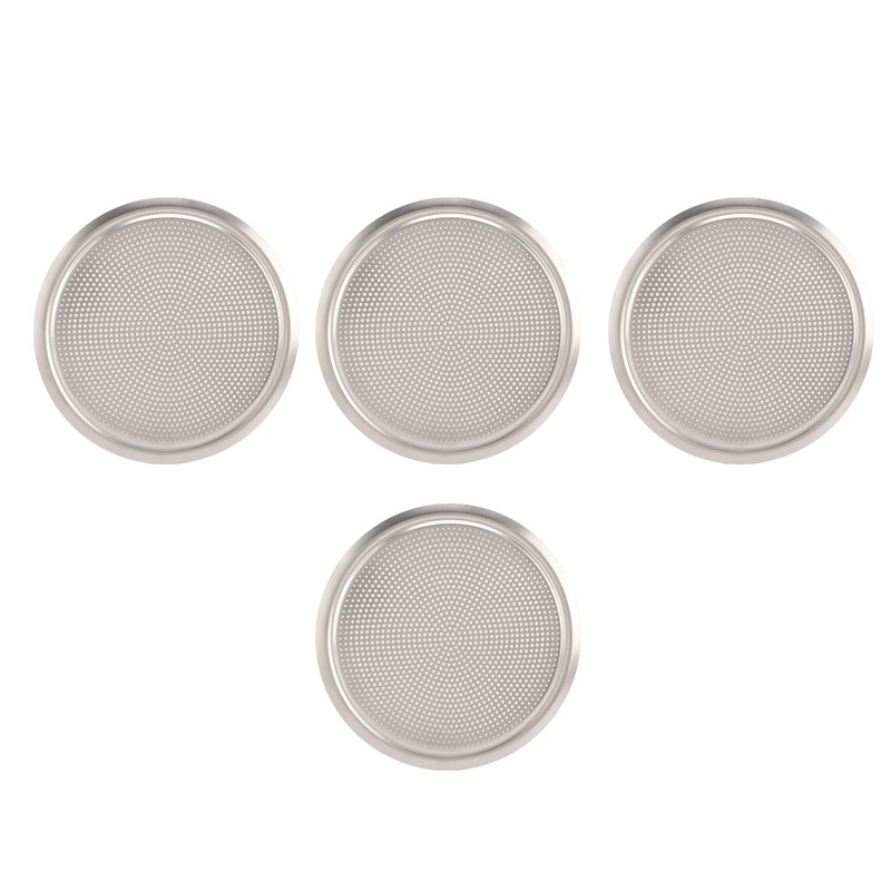 4PCS Door Speaker Grille Cover Round Aluminium Alloy Replacement for