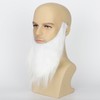 Yan Dream Men Fake White Beard Mustaches with Elastic Band