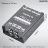 WisWinDa Pro Di-2 Passive Stereo Direct Box With 3-Level PAD