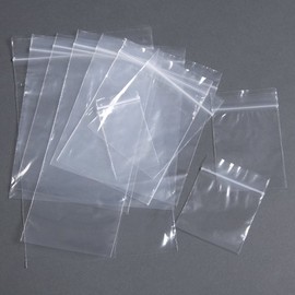 100 Plastic Resealable Grip Seal Bags 4.5" x 4.5"