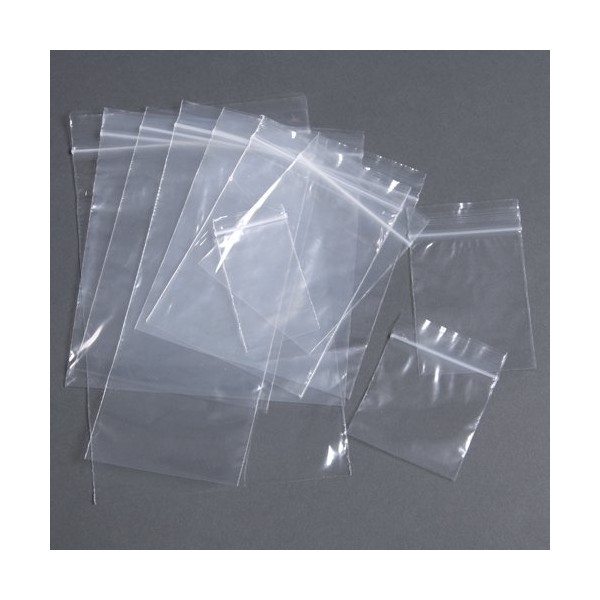 100 Plastic Resealable Grip Seal Bags 4.5" x 4.5"