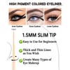 Black Gel Eyeliner Pencil -2Pcs Super Soft and Smooth Waterline
