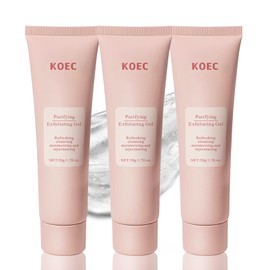 Exfoliating Face Scrub, Purifying Exfoliating Gel, Face Exfoliator, Facial Scrubs, Body & Facial Scrub, Gentle Facial Exfoliator Cleanser for All Skin Types, Cleans Dirt & Oils (3PCS)