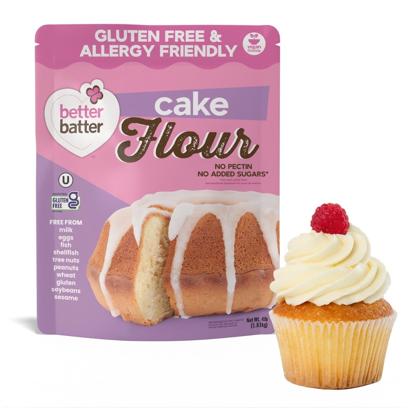 Better Batter Cake Flour - Award Winning Nutritious, Vegan, Allergen