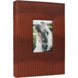 Photo Picture Album 4x6 300 Photos,Small Capacity Premium Leather Cover Wedding Family Photo Albums with Writing Space Holds 300 Horizontal Photos(Black) - Color: D-Brown, Size: 13x9x2 in 300 Pockets-Memo