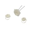 Girls Cream 13-Piece Set Roses Curlies Bridal Wedding