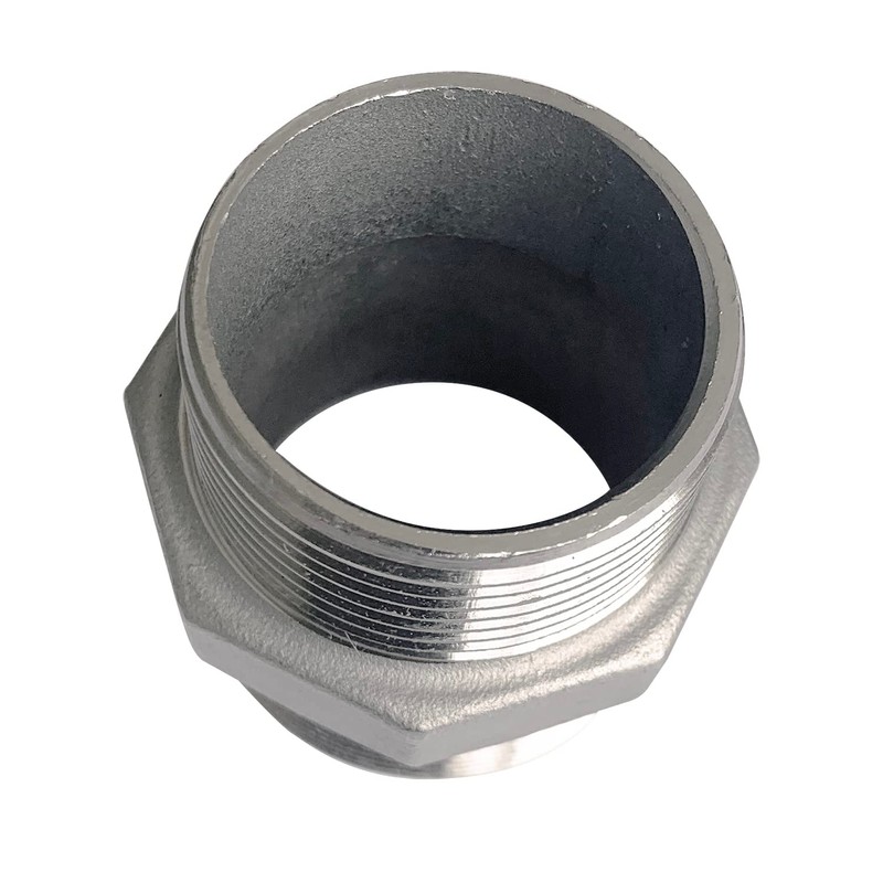 LOZOME 1-1/2"x1-1/4" Male Hex Nipple Threaded Reducer Connector Pipe Fitting