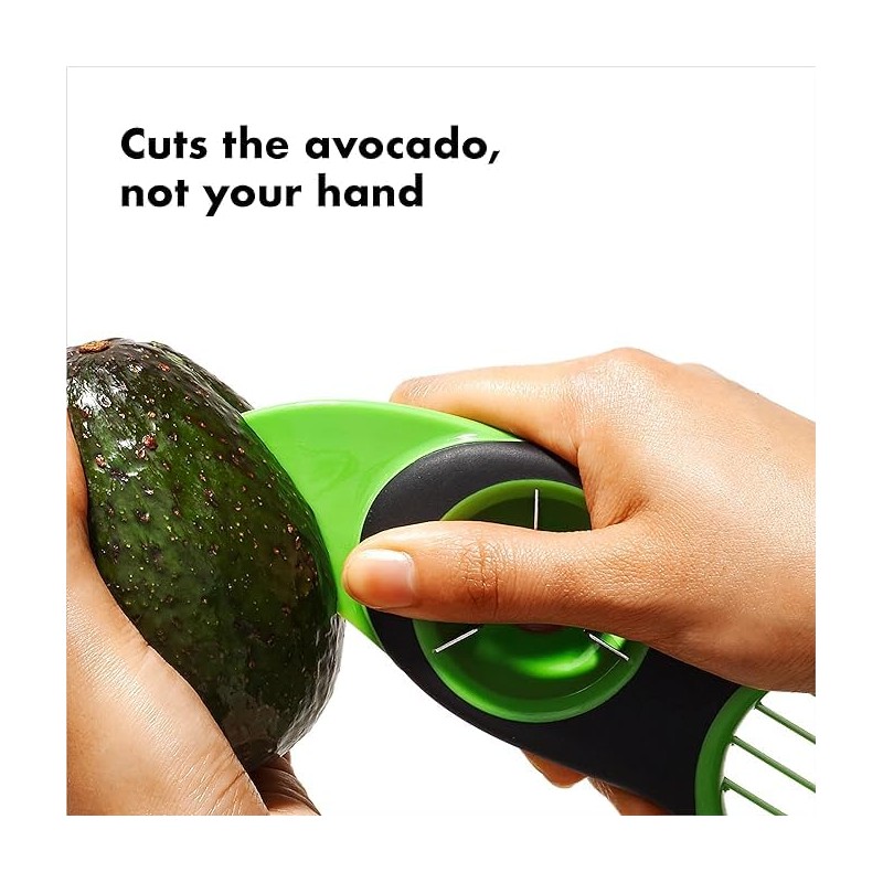3-in-1 Avocado Tool Split, pit, and slice!