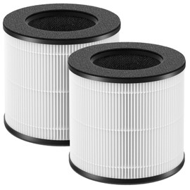 XBWW Cayman 608 320 Replacement Filter Compatible with Okaysou Cayman 608, Cayman 320 Air Cleaner Purifier, 3-in-1 Filter of Activated Carbon and Fine Pre-Filter, 2 Packs