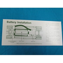 1977-78 Hess Truck Battery Instruction Card