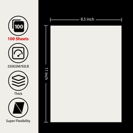 100 Sheets Cream Cardstock Paper, Colored Printer Paper 8.5 x 11, Thick Construction Paper for Cards Making, Scrapbook，Office Printing, Invitations, Certificates，DIY Crafting 92 lb/250gsm