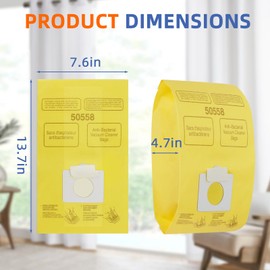 30 Pack Vacuum Cleaner Bags Replacement for Kenmore Canister Type C/Q 5055 5055 50557 50558, Type C-5 C-18,200 series, 400 series, 600 series, 700 series, 800 series Vacuums