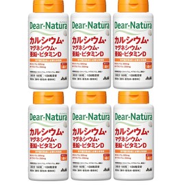 Dear Natura Calcium, Magnesium, Zinc, Vitamin D, 180 Tablets x 6 Pieces