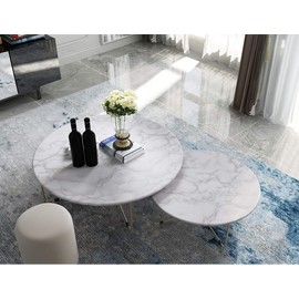 Art3d 17.7"x78.7" Marble Contact Paper Countertops - Self Adhesive Shelf Drawer Liner - Gray Decorative Contact Wallpaper - Waterproof, Peel and Stick, Easily Removable (17.71" x 78.74", Matt)