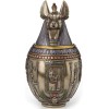 Veronese Rare Egyptian Anubis Dog Memorial Urn Canopic Jar Sculpture**WEL