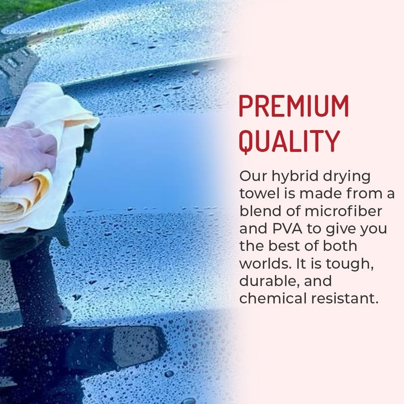 MAGNA SHINE MicroVA Super Absorbent Hybrid Microfiber PVA Drying Towel