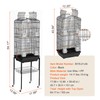 Happybuy 64-inch Open-top Large Parrot Bird Cage with Detachable Rolling