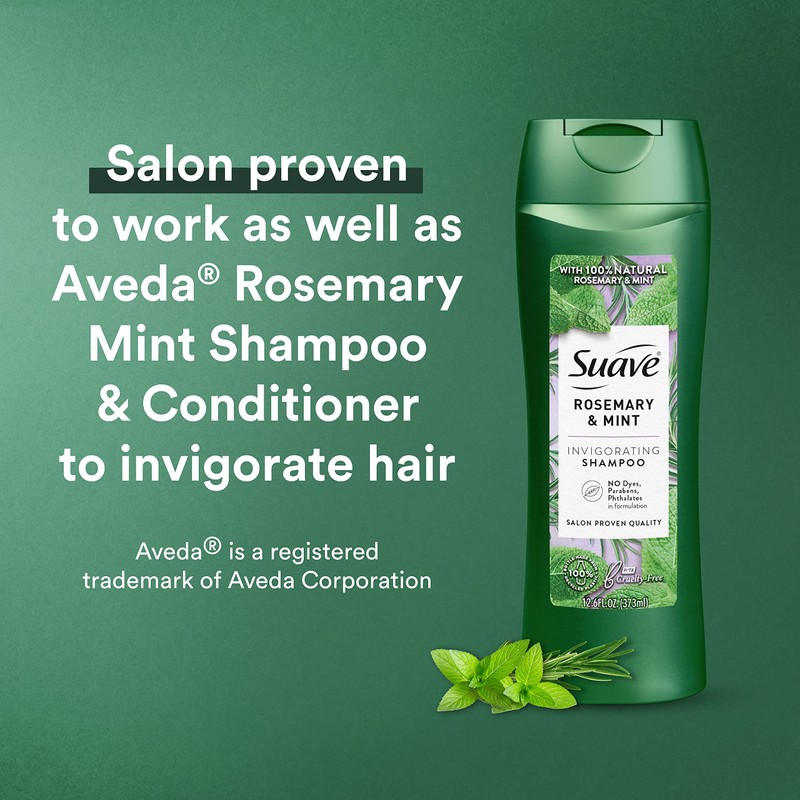 Suave Suave Shampoo To Revitalize Hair Rosemary and Mint Invigorating