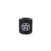 Mega Candles - 5 pcs Ceramic White Pentacle Chime Ritual
