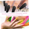 VICASKY Diy Manicure Fun Creative Shape False Nails Long Colorful