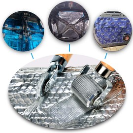 NORSMIC Car Sound Deadening Roller (2PCS, Width: 1.69in & 0.24in), Extremely Smooth Sound Insulation Roller Metal, Noise Deadening Car Sound Insulation Tool