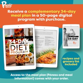 Pnuff Crunch Peanut Butter Puffs - Healthy Snacks, Low Calorie Snacks, Gluten Free Snacks, Vegan, High Protein, Keto, Office Snacks, Free Meal Plan Included - Cheddar Variety, 4 Oz Bag (Pack of 6)