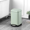 happimess HPM1012I Betty Retro Mini 3.2-Gallon Step-Open Trash Can, Fingerprint