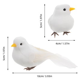 Cabilock Cute Car Antenna Decoration Adorable White Dove Design Waterproof Plastic Antenna Topper for Cars Easy Installation Universal Fit for Vehicle Exterior