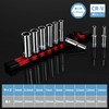 WORKPRO Deep Socket Set, 0.25 inch (6.35 mm), 0.25, 0.2,