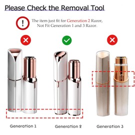Generation 2 Replacement Heads for Flawless Facial Hair Remover Replacement Head,Suitable for Flawless Replacement Heads Gen 2 for Flawless Facial Hair Remover for Women,As Seen On TV.(4 Pack)