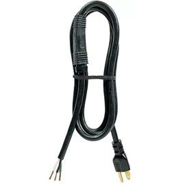 Carol Power Supply Replacement Extension Cord, 16 AWG, 2-Conductor, 8', Black Jacket