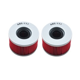 AHL 111 Oil Filter Compatible with Honda GL500 Silver Wing 500 1981-1982 CX500D Deluxe 500 1979-1981 CM400T 400 /CM400A 400 1979-1981 CM400E 400 1980-1981(2 pack)