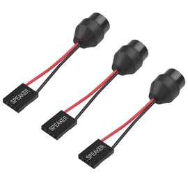 ELFJMZP PC Motherboard Internal Speaker, Desktop Computer Case Buzzer for BIOS Post Self-Test Alarm, 2-Pin Mini Plug Speaker with 6.5cm Cable (Injection-Molded Design)(Pack of 3)