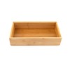 Hanseküche Bamboo Storage Boxes, Set of 2, Wooden Organiser Boxes,