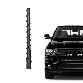 Antena corta para camión RAM 2011-2024, apta para RAM 1500 2500 3500 4500 5500 | Antena de goma flexible espiril de 7 pulgadas, recepción de radio AM/FM optimizada | para Dodge RAM Radio Accesorios