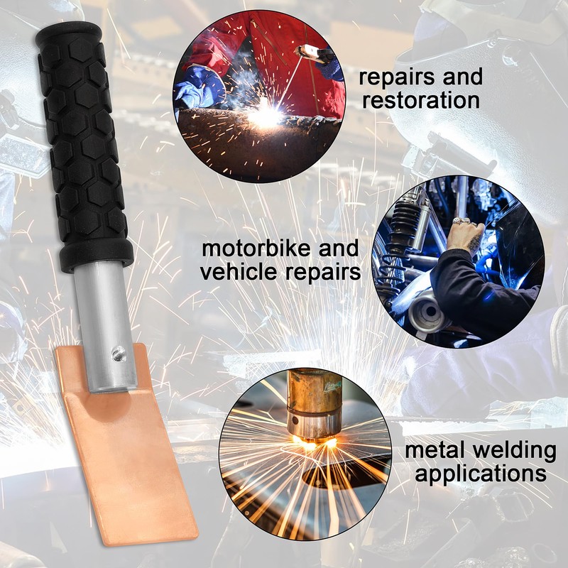 Zhitaoxun Copper Welding Spoon Welders Helper,3 pcs Copper Paddle Backer,Copper