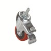 Woodriver 3" Caster Double Locking Swiveling with 1/2" Threaded Spindle