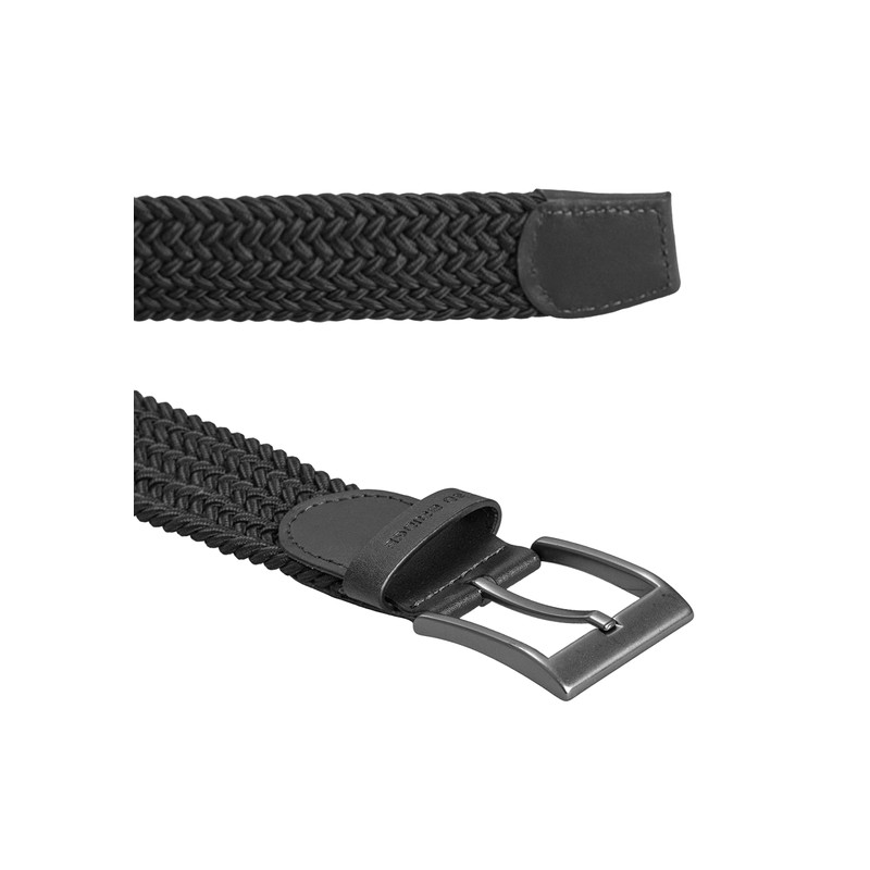 Redbridge Braided Belt Elastic Flexible Adjustable Unisex Stretch Belt, black