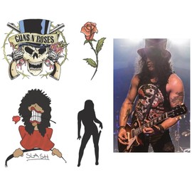 Slash guitarist Fake temporary Tattoos