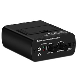 For ANLEON S1 Personal In-Ear Monitor Amplifier, Ultra Compact Headphone Amplifier, 2 XLR Input, 3.5mm Headphone Output, Support Dual Channel/Mono/Stereo, for Studio Stage Drummers Performers