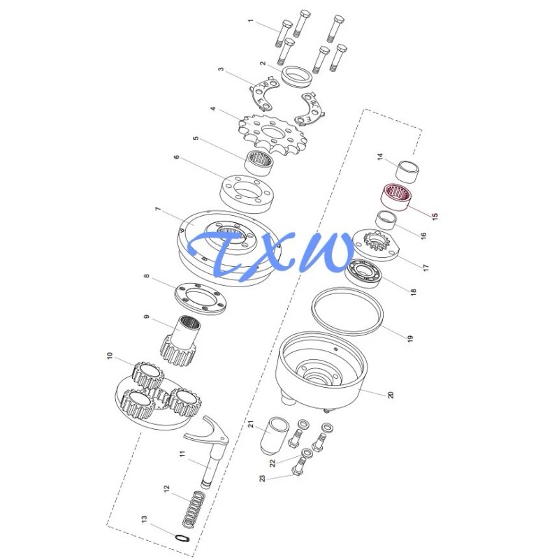HAMMERHEAD go kart reverse box Inner case needle bearing hammerhead