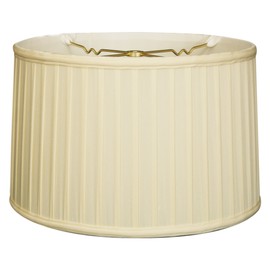 Royal Designs Shallow Drum Side Pleat Basic Lamp Shade, Eggshell, 9"x 10"x 7, BS-749-10EG