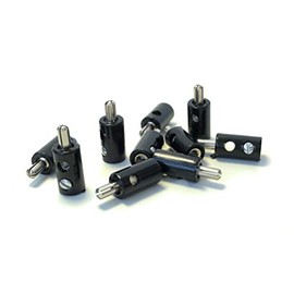 BELI-BECO Miniature Banana Plug with Pin Diameter 2.6 mm Pack of 10 Black 61/7