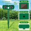 JNKNT Ultrasonic Animal Repeller,Solar Pest Animal Repellent,Cat Repellent Outdoor,Squirrels Repeller