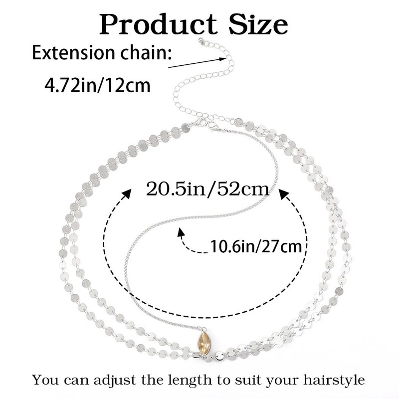 Yean Sequins Boho Headband Gold Head Pieces Goddess Headpiece for