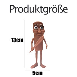 fufupaw Tung Tung Tung Sahur Figure, 3D Printed Brain Red Collectible Figure, Brain Red Miniature, Tralalero Tralala Decoration Piece, Collectible Figures for Collectors and Home Office Decoration