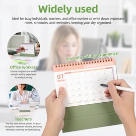 Didiseaon Desk Calendar 2025-2026: Small Desktop Calendar July 2025 to December 2026 Table Stand Up Flip Desk Monthly Planner for Home, Office, School