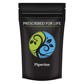 Prescribed for Life Piperine Powder | 95% Black Pepper Extract Powder | Boosts Nutrient Absorption | Gluten Free, Vegan, Non GMO | Natural Antioxidant (2 oz / 57 g)