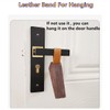 Door Stopper, Soild Walnut Wood Doorstop Wedge, Non-Slip Door Stops