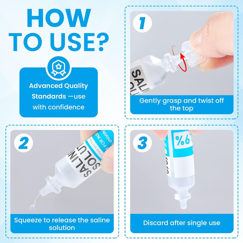 AstrivixDD 30 Pack 0.9% Saline Solution, Sodium Chloride Normal Solution